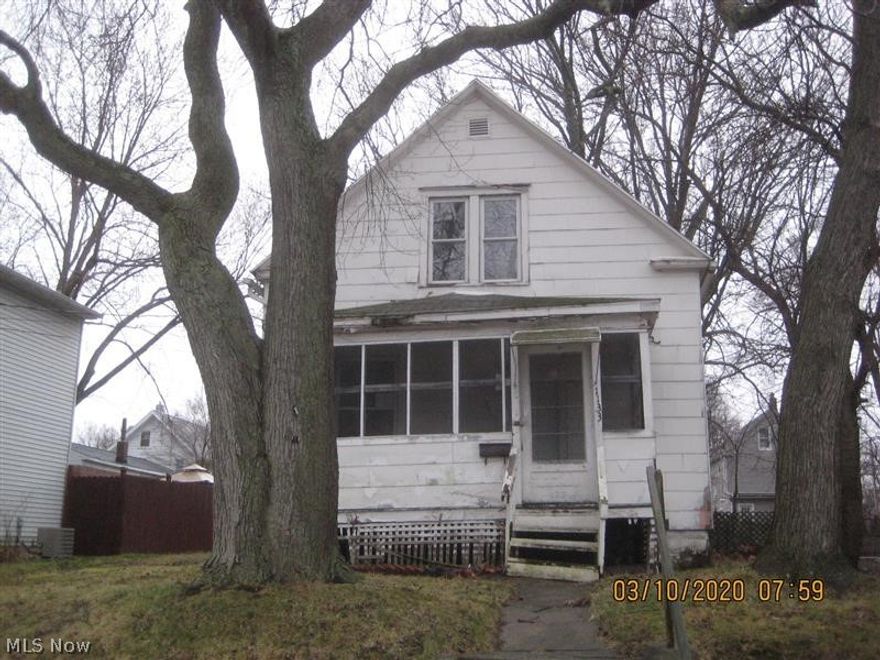 Ready for renovation. Bungalow with screened front porch. Large living room opens to the dining room and kitchen with oak cabinets. Bedroom on the first floor doesn't have a closet. Two bedrooms on the second floor. This property is eligible under Freddie Mac First Look Initiative through 4/7/2020. Seller will not complete any repairs to the subject property, either lender or buyer requested. The property is sold in AS IS condition. Buyer to verify all information. Buyer or Buyer's Agent responsible to check with Building, Zoning, EPA, DEA, Tax Department or any other requirement for intended use. Buyer to pay for all inspections. Earnest Money to be a cashier's check. Subject to clear title.