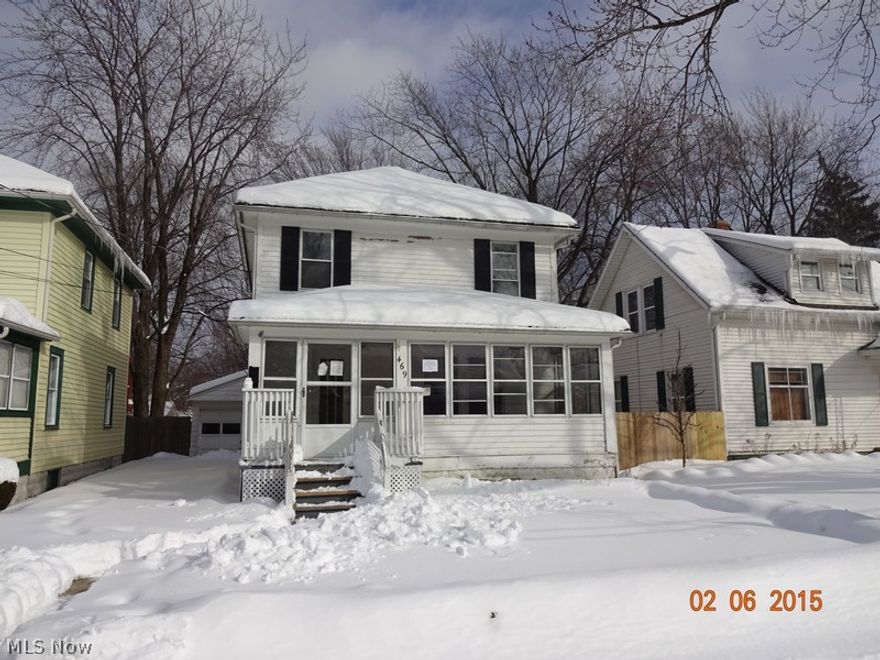 HUD Case #412-522715. As Is Sale. Seller Will Not Make Repairs. Buyer Is Responsible For Utility Activation For All Inspections/Appraisal. FHA Uninsured. Equal Housing Opportunity. Updating Is Needed and Is Reflected In The Price Of This Painesville Home. Located On A Dead-End Street, This Diamond In The Rough Has Hardwood Flooring In The Living and Dining Rooms. The Unfinished Basement Has A Utility Area, Including A Space For Washer/Dryer. You Will Love The Enclosed Front Porch and The Convenient Location.