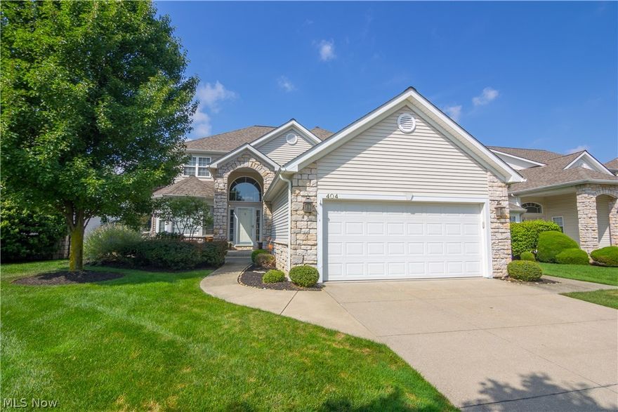 Welcome to Aberdeen Community & Stonewater Golf Course.  This Cluster Home/Single Family Home Features; An Gourmet chef's kitchen with granite counters, maple cabinets, & stainless appliances, First floor master with Glamor Bath & Hot tub. A first floor master attaches to an office/bonus room and a fabulous master bath retreat. Additional features/updates include; Karastan wool carpet, Bose indoor/outdoor built-in audio system, Custom window treatments in all rooms.  The lower level/Man Cave is finished with a large rec. room, a possible 5th bedroom/bonus room, full bath, and large storage area. Complete tear off Roof and siding was replaced in 2011 and 90%+ furnace, humidifier and air cleaner.  Attic fan and heated roof edge to prevent ice buildup & nature stone on garage floor to keep it neat/clean. HMS Home Warranty included! Amenities included: community center, pool, tennis courts, fitness center, walking paths and private golf course. Award Winning Mayfield Schools, amazing Polic