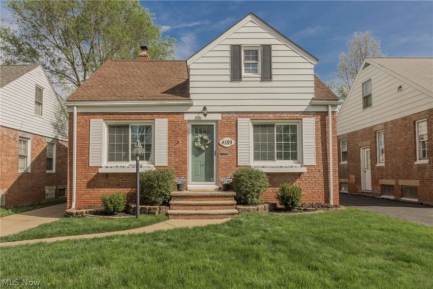 Updated and full of charm, this delightful Cape Cod offers the perfect blend of comfort, character, and convenience in a sought-after location in South Euclid. Featuring 3 bedrooms and 2 full bathrooms, this inviting home is a perfect "match" for buyers seeking move-in ready living in a welcoming neighborhood.  Step inside to discover bright, refreshed interiors that balance classic charm with thoughtful updates. The comfortable layout offers inviting living spaces ideal for both everyday living and entertaining. The updated kitchen features stainless steel appliances, granite countertops and exposed brick.  The two full baths add modern appeal, while cozy bedrooms provide relaxing retreats at the end of the day.  The renovated 2nd floor features a renovated primary suite featuring high ceilings, delightful full bathroom and an additional bedroom, (currently serving as an office).   KEY FEATURES NOT TO BE MISSED:  New High Efficiency Furnace (2026); Newer Washer & Dryer (2024), Dishwasher and Garbage Disposal (2026).  Outside, enjoy a charming setting with space to relax, garden, or entertain. Located just minutes from Cleveland's cultural hub of University Circle, our world-class hospitals (main campuses of The Cleveland Clinic and University Hospitals) dining, shopping, and parks of Cleveland.   This home delivers the convenience today’s buyers are looking for while maintaining the warmth and character of a classic Cape Cod. All this + a home warranty provided by the Seller for additional peace of mind.  Don't miss this wonderful opportunity to enjoy comfort, style, and location—this home is ready to welcome its next chapter.