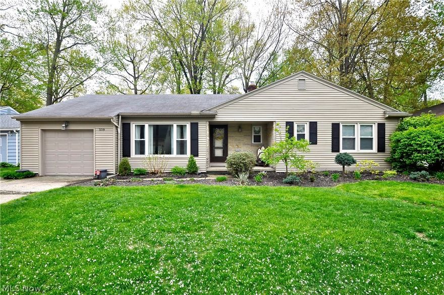 Welcome home to this 3 bedroom 1.5 bath ranch that has been beautifully maintained and updated throughout the years to reflect current decor and style.  Hardwood flooring has been added in the living room dining room and hallway to complement the original hardwoods in every bedroom.  The kitchen is a chef's dream with granite countertops, custom cabinets and stainless steel appliances.  Three large bedrooms and 2 updated baths complete the first floor.  The partially finished basement gives you approximately 400 square feet of additional living space that could be used as a playroom for kids while the unfinished area offers plenty of storage.  Newer windows, siding, roof and A/C unit are just some of the additional updates completed over the past few years.  Relax and enjoy the backyard three seasons of the year from the huge screened-in patio.  Located within walking distance is the East Park Recreation Center where you and your family can enjoy the playground, baseball fields, basket