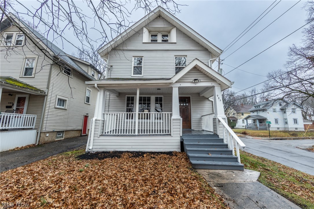 Welcome to this charming Colonial in Highland Square! Great front porch to enjoy throughout the seasons! Step into the family that has a large window to allow the natural light to shine in. Do not miss the fireplace that has built-in bookshelves next to it! Off the family room is the dining room with more beautiful built-ins. Walk through the family room into the kitchen with white cupboards to access the countertops. Three nicely sized bedrooms with new carpet. Attic is a huge space that makes a great master bedroom. Fresh paint, new flooring throughout the home, electrical repair, plumber replacement, furnace replacement within the last year. Do not miss out on this lovely home!