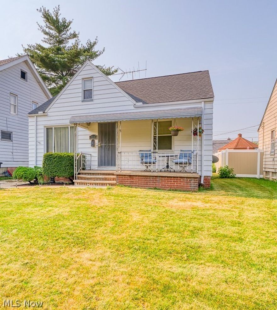 Welcome to this wonderful Cape Cod!!!!  This 3 bedroom home offers a cozy family room with new carpet and a spacious eat in kitchen.  The completely covered front porch welcomes you for morning coffee or waiting out a summer rainstorm.   The large back yard is perfect for games, relaxing or a family cookout.  This great home is located close to 71 and 480 for an easy commute wherever your travels take you.  Sellers are offering a home warranty to the new homeowners and some appliances will remain in the kitchen. NEW ROOF on the house and garage in 2018 with prorated 25 year warranty, NEW FURNACE in 2013, Hot water tank replaced in 2020.  The house and garage were both painted in 2020.