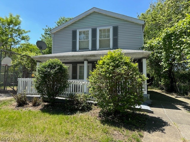 Check out this amazing real estate listing! It's a beautifully colonial house with 4 bedrooms and 2.5 bathrooms. Located just minutes from downtown Cleveland, this property is charming with tons of space. Imagine stepping onto the front porch and entering this home. Inside, you'll be greeted by a stunning interior with modern upgrades. You will noticed that the interior has been freshly painted from bottom to top. The kitchen features white cabinets, recessed lights and hard surface countertops, giving it a sleek and elegant look. The bathrooms which are newly renovated has loads of light with the help of skylights, adding to the home's appeal. In addition, this home has vinyl luxury flooring, vinyl windows and full unfinished basement that would be ideal for a man cave, office or family entertainment area. Do hesitate to schedule a viewing of this property!