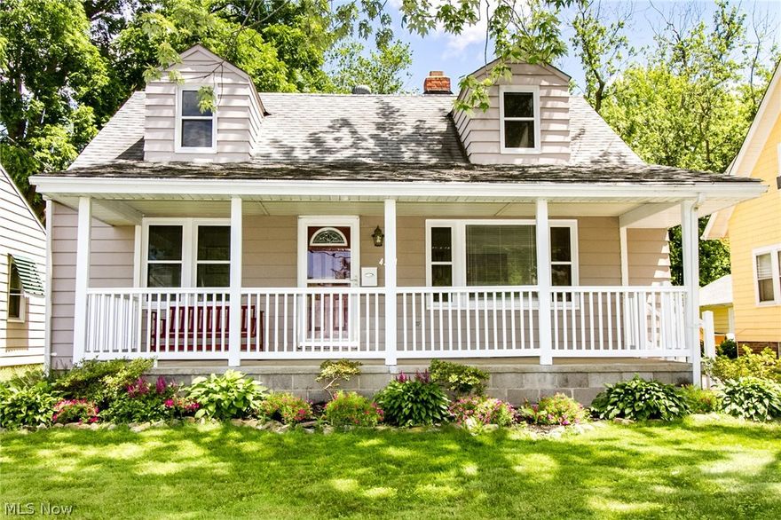 Welcome to your new home in historical and beautiful Downtown Willoughby! Although this home has been thoroughly updated, it certainly has not lost any of it’s charm. The Front Porch invites you to relax and stay for a while!  Through the front door, a spacious and open Living Room with hardwood floors.  Walk through to your beautifully updated Eat-in-Kitchen with clean white cabinetry and brand new vinyl flooring.  Down the hall, a First Floor Master and second Bedroom and Full Bath. Off the Eat-in-Kitchen, an excellent Sun Room to enjoy many months of the year. Walk upstairs to 2 more Bedrooms and Full Bath. The partially finished Walk-out Basement has a Recreation and Laundry area. Out back, you will find a 2.5 Car Garage and gorgeous Yard with private Fire Pit area. 
 Perfect for the best parties!  There have been numerous high ticket improvements to this home including New Windows, Furnace, and Porch railings all in 2017! (See broker's notes for full list.)  Move right in to this