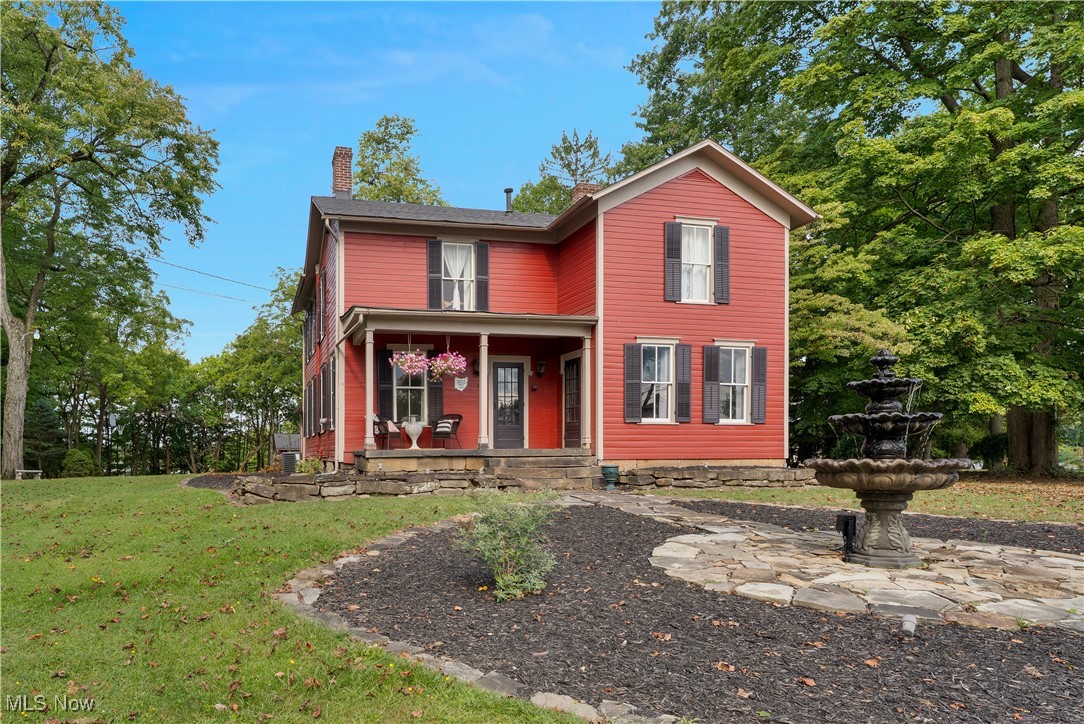 Step into history with this meticulously restored 1865 farmhouse, nestled on 1.3 acres of serene land in the heart of Poland Village. This 5-bedroom 2-bath treasure blends timeless charm with modern comforts. The heart of the home is a stunning, updated kitchen boasting two stainless steel refrigerators and a thirty-six-inch professional gas range, perfect for culinary enthusiasts. Soaring ceilings and large original windows flood the first floor with natural light from all directions, highlighting beautifully restored 1865 flooring throughout the home. Outside, a massive fountain and a twenty-foot-tall lamppost add elegance and charm to the expansive grounds. A versatile carriage house, currently a three-car garage, offers potential as a workshop or additional space. The property also features a she-shed or office with vaulted ceilings, oak flooring and an outdoor movie screen to enjoy the privacy offered by the property. Original windows and shutters, carefully preserved, enhance the home's authentic character. Perfect for those seeking a blend of historic charm and modern luxury, this farmhouse is a rare find in a peaceful, picturesque setting. FALL in love with this historic treasure today.
Seller is willing to contribute to buyer’s closing costs.
