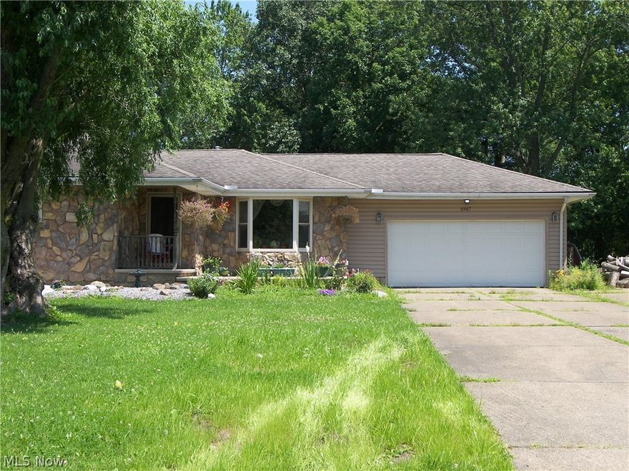 Three Bedroom Ranch.  Spacious room with living room plus a family room.  Full basement. Large front covered porch plus deck.