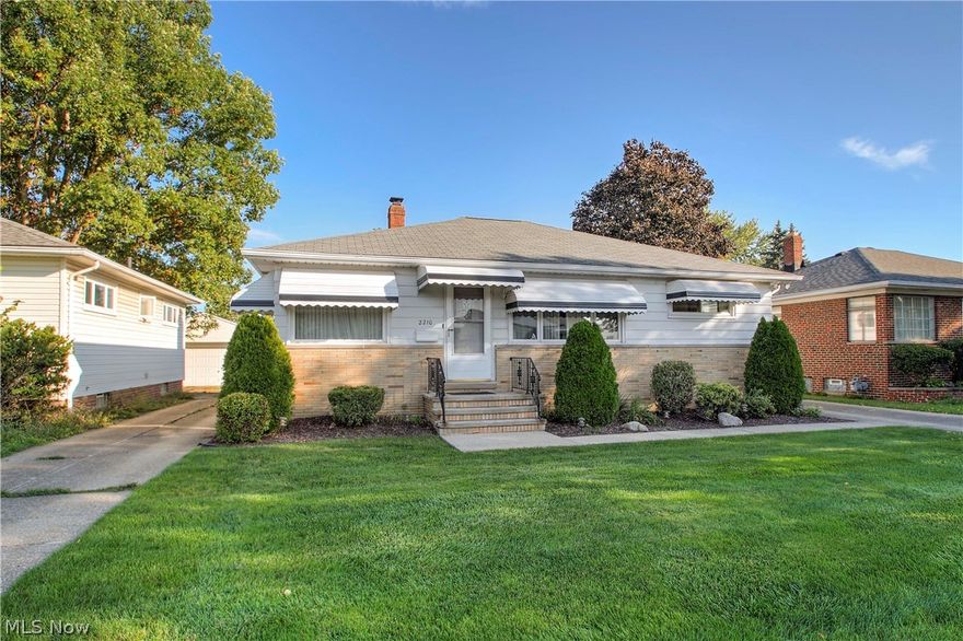 Immaculate Well Maintained Home situated on a nice size lot with 50' frontage. *Hardwood Floors*Newer Windows*All Appliances And Drapes Included*Nice Yard*2 Car Garage,*Large Basement With Lots Of Built-in Cabinets-could Be Workshop*Glass Block Windows*Newer furnace and a/c.(3 yrs old) *Used As 2 Bedroom. Easy To Convert Back To 3 Bdrm.  Roof 8 yrs old.