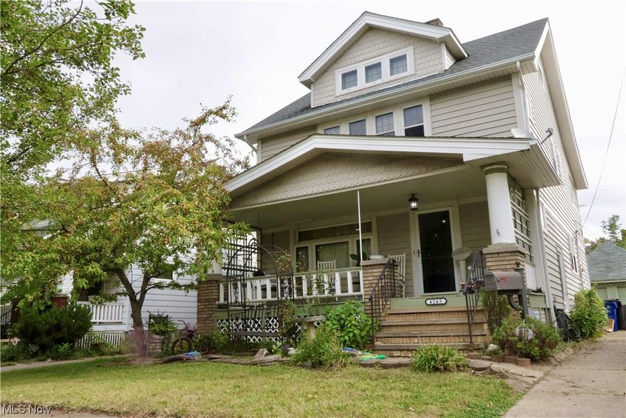 Welcome home to this cozy, adorable colonial in Old Brooklyn. Just two blocks away from the Cleveland Zoo! The west-facing house
allows you to relax on the big from porch with your morning coffee and watch the city wake up. Enjoy the evening afternoon/evening
shade on your stamped concrete patio in the backyard while grilling or sipping summer tea with friends and family. A landscape filled
with aromatic flowers brings a welcome level of peace and comfort. Classic architecture can be found throughout. This house has been
beautifully maintained to combine century-home charm with modern touches. The beautifully refinished wood floors, real wood trim
and casing, and beveled picket fence glass windows are set off by a modern color palette. The updated vinyl siding provides a clean
look on the exterior. If you love a classic Cleveland home that is in great shape and in a great location, you need to come see this home.
Book your showing today!!!