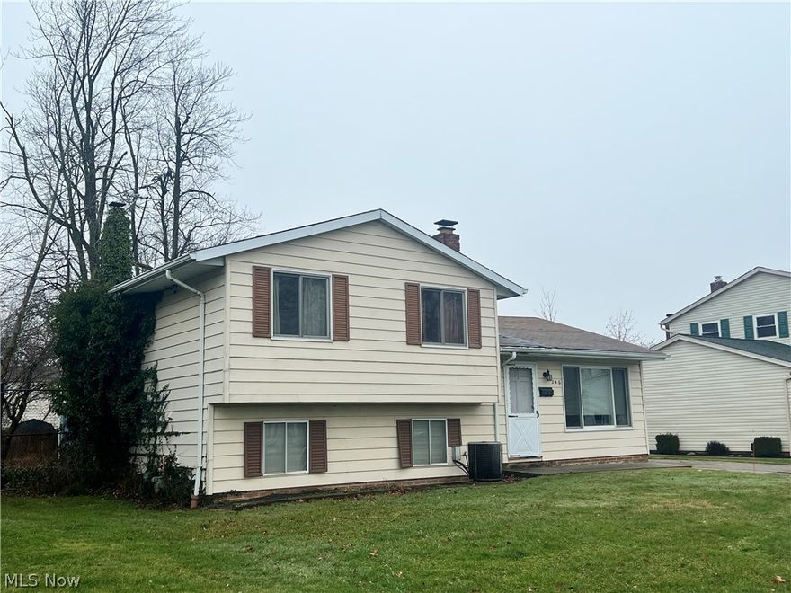 On the market for the first time in over 50 years! This 3-bedroom, 2-full bathroom split-level home is ready for someone to make it their own! This home features a spacious layout with three bedrooms and two full bathrooms; one on the second floor and the other located in the lower level, providing functional space for a family. The lower level also includes a family room and a laundry room. The split-level design offers distinct living areas and potential for customization. While the home requires work, it presents an opportunity for the buyer to renovate and personalize the space according to their preferences. Additionally, the property's "AS IS" status offers potential buyers the chance to acquire the home at a price reflecting its current condition, with the option to invest in renovations and improvements as desired.