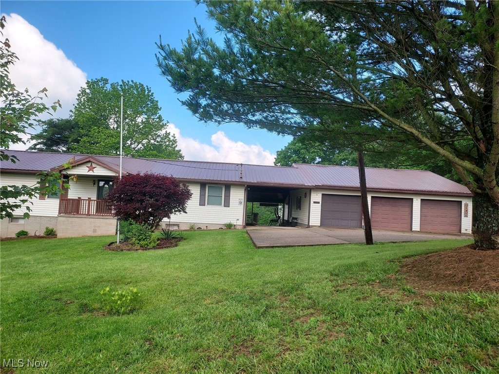 A country setting 10 min. from town. This home sits on 6 1/2 acres between two roads. Home has 4 bedrooms, 3 full bath, 3 car (or more) garage situated on a dead end road for privacy. Enjoy farm views from your front or back doors. Breezeway from garage enters into basement or back door. Kitchen features Huck's custom cabinetry in oak with stainless and black appliances and has a new dishwasher. Full basement features one bedroom, full bath, family room with gas hook up, where you could add a pretty gas fireplace? The large eat in kitchen has a sliding door patio. This could make a perfect suite for grandparent or adult child or just recreational. There is a recreational room with a pool table that stays if you want and billiard referee with horns on the wall stays too, lol . bonus or storage room and large laundry also in basement. washer, dryer, freezer all can stay. Change up the bonus room or family room for extra bedrooms, add extra decks to the home, bring washer and dryer upstairs for one floor plan living. There are so many possibilities !
Property has a total of 6 1/2 acres with pond and has road frontage facing Maze Rd. perfect for building your hobby garage , greenhouse, or barn for your pets. property extends to face Braun Rd or County rd 2 for more road frontage to build or just a long view from your breezeway patio. Many flowering perennials and flowering trees. This home was built in 1994 but the basement was built in 1984. Mineral rights convey.