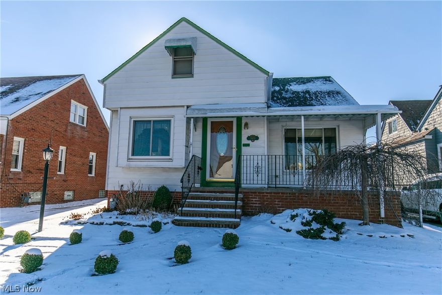 7403 Dorothy Ave is a well maintained 3 bedroom, 2 full bath Cape Cod nestled in Parma! The exterior boasts a newer front porch w/ stamped concrete, a new walkway, railings, awning, & front landscaping w/ sprinkler system! The living room showcases top-grade Pergo flooring. Spacious eat-in kitchen with ample cabinetry, included appliances and large dining area. 3 comfortable bedrooms and nice & updated full bathroom. Private upstairs bedroom offers a huge walk-in closet. The lower level is finished featuring a sprawling recreation room w/ carpet(2020), wet bar & electric fireplace. The office supplies file cabinets & built-in L-shaped desk; could also make a great guest bedroom. You will also find the laundry area & plenty of storage space. The fenced in backyard is an entertainer's dream w/ a large above ground pool, beautiful deck and a rear paver patio and storage shed behind the oversized 1 car garage, perfect for your pool supplies. Hot water tank (2017). Pride of ownership. Call today to see how you can make this great home your very own.