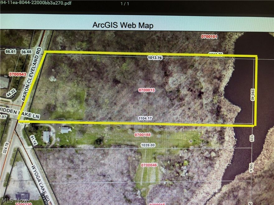 Vacant land. Zoned commercial (mixed use) approx 7 acres.