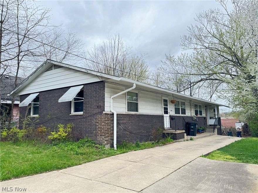 Turnkey rental with happy, paying tenants! Each apartment has an entry into the living room with the applianced kitchen straight ahead. Off to the side you'll find the two bedrooms and full bath. The eat-in kitchen has access to the rear door and down to the basement where you'll find a nice space perfect for extra living space or storage then through to the laundry/utility room with furnace, hot water tank and laundry hookups. Rear unit B has direct access from the basement to the attached 4 car garage. Each unit can have half of the garage  (is not separated). The owner is currently using the garage for storage but after closing, this can be an added value to the tenants and a possible rent increase as well. Nice concrete driveway with ample parking at the rear by the garage. New gutter and downspout on the driveway side. Tenants pay gas and electric, owner pays water/sewer/trash. Professionally managed by the listing company.