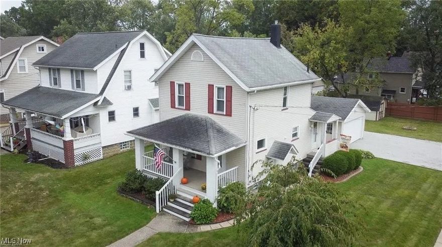 This charming, updated Colonial offers classic character paired with thoughtful modern updates in a desirable Cuyahoga Falls location. Inside, you’ll find a warm and inviting layout highlighted by a fully applianced kitchen with ample cabinetry and workspace, perfect for everyday living and entertaining. The home features two comfortable bedrooms and a nicely updated full bath, along with the convenience of two half baths, including one located in the basement. The partially finished basement expands your living space with a cozy rec room and an additional finished room ideal for a home office, guest space, or potential bedroom, offering flexibility to fit your lifestyle. Additional highlights include: 2-car detached garage with plenty of space for parking and storage, remodeled rec room in 2018, furnace 2021, concrete patio added 2017, and glass block installed 2018, Conveniently located near parks, shopping, dining, and major routes, this move-in-ready home delivers comfort, functionality, and flexibility in a community people love to call home. Schedule your private showing today!