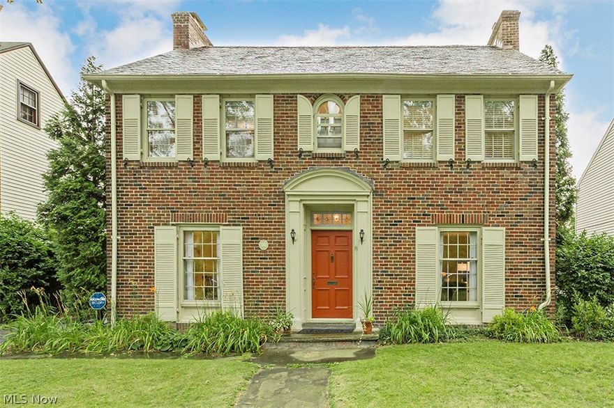 Sophisticated brick center hall colonial in popular Onaway neighborhood of Shaker Heights. Outstanding architectural details including beautiful hardwood floors, natural woodwork, built in china cabinets with leaded doors. and beautiful moldings. Updated eat-in kitchen with custom cabinetry, granite countertops and all stainless steel appliances. Three full and one half baths: Two baths on second floor, including updated updated private master bath. Super third floor suite with bedroom, a separate, large storage room and full bath. Private, tranquil backyard retreat with well established trees and perennials and something always in bloom! Large, inviting living room with fireplace and french doors to the patio. Lots of updates, including new boiler in 2016. Enjoy Onaway's Community Organization and block parties. Close to shopping, library, schools and rapid transit. Great commute to downtown, hospitals, universities and University Circle. Compliant with the City of Shaker Heights. A r