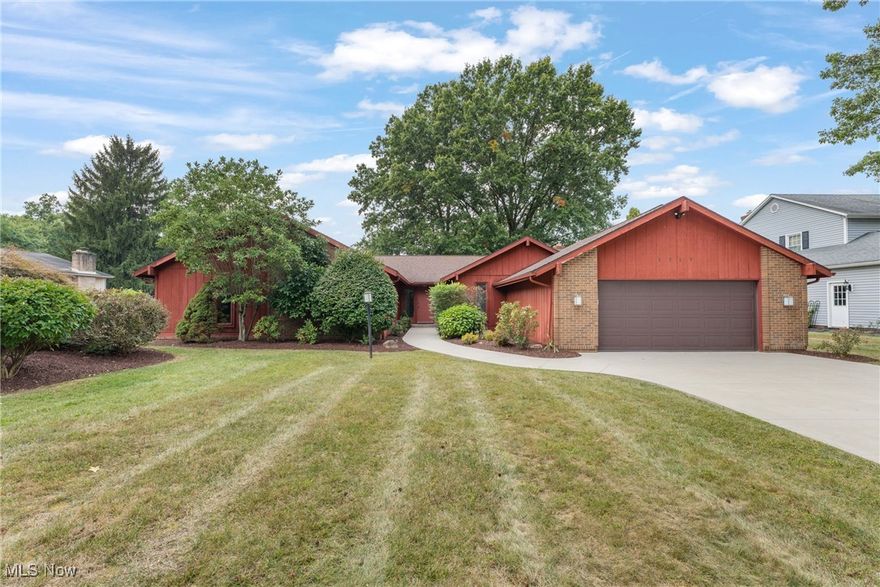 Welcome to this spacious 4+ bedroom, 2-bath custom-built ranch located in one of the most convenient and desirable neighborhoods in all of Massillon. Step inside to find an updated kitchen featuring granite countertops, new cabinetry, stainless steel appliances, newer flooring, and a bright eating area overlooking the backyard. The large Great Room offers the perfect gathering space with a cozy fireplace and wet bar—ideal for entertaining. Just off the kitchen is a vaulted den that just seems to be begging for a home theatre setup or golf simulator.. just saying! A convenient first-floor laundry room adds ease to your daily routine. The generous master suite includes a private vanity area and full bath, while all four bedrooms are situated on the main level for comfortable living. The lower level expands your options with a recreation room and a versatile library/office/media room that could serve as a 5th bedroom. Outside, a wide newer concrete driveway and walkway enhance the home’s curb appeal, and the quiet cul-de-sac location makes for a welcoming setting.
Bring your personal touch and make this home your own. Schedule your private showing with your favorite Realtor today!