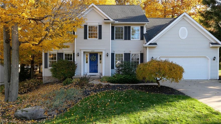 1320 Bridget Ln, Twinsburg, Ohio 44087 is Located in the highly desirable neighborhood of Lake Plata in Twinsburg where you are close to parks, shopping, restaurants and almost equal distance to either Cleveland or Akron. The home was built in 1999 and boasts a large amount of livable finished space with a full basement that is plumbed for a future bathroom. The owners have invested in several updates including new roof in 2015, water heater in 2017, furnace & A/C unit in 2021, Kitchen quartz countertops, Microwave & electric cooktop. Walking through the first floor you'll notice it has a good flow from the kitchen into the family room & extra entertainment area's in the dining room & living room. The living room and dining rooms have a rich hardwood floor. There is even a first floor office with a closet that can be used as a fifth bedroom and additionally a full bathroom as well. Nice open foyer with staircase makes for a nice entrance way & leads to four bedrooms upstairs. The maste