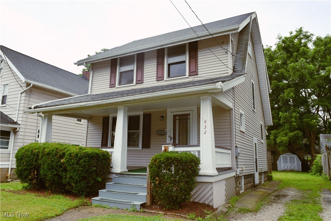 3BR 2BA Cape-style colonial in Akron's North Hill neighborhood! Featuring open living room & dining room w/ new flooring & slider to rear deck, kitchen, and full bath on 1st floor! Upstairs you will find 3 bedrooms and an add'l full bath. Home also hosts a covered front porch, private fenced in backyard, newer hot h20 '24, vinyl siding, updated electric panel, plus a shed! Conveniently located .5 mi from Rt. 8 and 1 mi from downtown Akron.