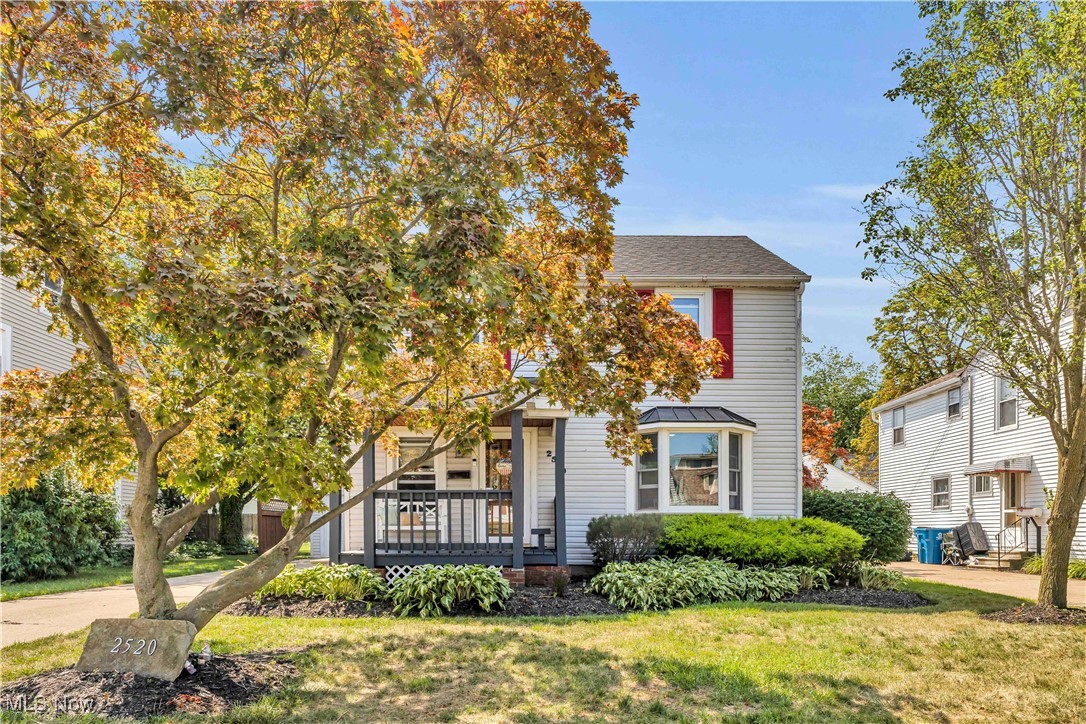 Home Sweet Home! Welcome to this charming 3-bedroom, 2-full bathroom colonial, perfectly tucked away in a desirable Lorain neighborhood. From the moment you arrive, you’ll be greeted by inviting curb appeal featuring a beautiful Japanese maple and a cozy covered front porch—an ideal spot to enjoy your morning coffee. Inside, you’ll find warmth and character at every turn, including stunning hardwood floors, bay windows, a gorgeous stone-faced fireplace, and a wood-accented kitchen ceiling. The natural light and thoughtful floor plan create an atmosphere that feels both welcoming and spacious. The main floor offers a large living room, formal dining room, kitchen, a second living area, and an updated full bathroom. Upstairs, you’ll find three well-appointed bedrooms and another full bathroom with great space. The walk-up attic provides generous storage and potential for finishing into additional living space. The basement is full of possibilities! Bright white walls and epoxy floors make it a clean and flexible area—perfect for a game room, playroom, gym, or hobby space. Step outside to your fully fenced backyard retreat, complete with a deck, firepit area, and privacy—ideal for relaxing or entertaining. The detached garage includes pegboard walls, perfect for organizing tools and projects. Central air recently replaced (May 2025). This home is truly special. Don’t wait—schedule your tour today!