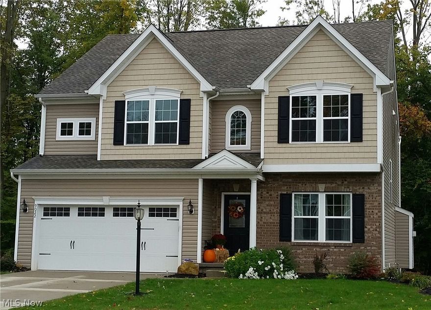 Why deal with the stress of building when you can move right in? This newly-built home shows like a model, and no RITA tax! Situated on a wooded, cul de sac lot and decorated in today's colors, the open floor plan, featuring espresso wood flooring and neutral carpeting, is perfect for entertaining. This 4 bed, 3 full bath, and one 1/2 bath home w/finished basement will impress the most particular homebuyer. Granite countertops, gourmet island w/seating, and beautiful espresso cabinetry providing TONS of room for storage all come together to create a kitchen that is truly a chef's delight. Spacious morning room offers plenty of natural light, vaulted ceiling w/ceiling fan, granite breakfast bar, and sliding glass doors. Cozy up by the stone gas fireplace in the living room while enjoying your favorite music piped through the wired audio system. First floor flex room, currently used as an office, could easily serve as a formal dining room, additional living area...you name it! Four large