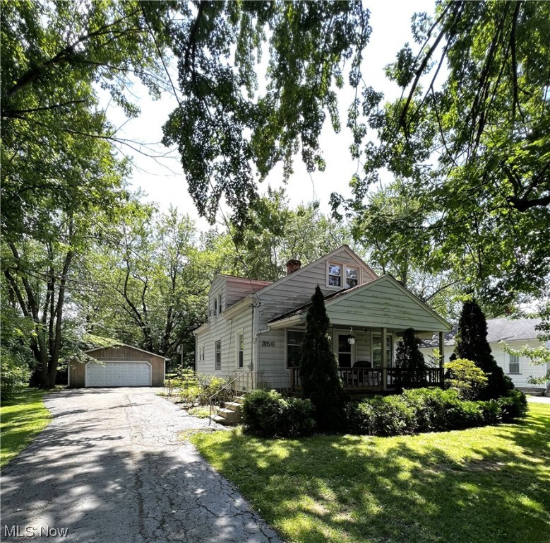 Cute & Cozy 3BDRM 1BA Bungalow in the desirable Grand Valley School District! Beautiful entrance from the Charming front porch, into the welcoming living room with wood burning brick fireplace! Valley kitchen, plenty of cupboards and all appliances included, formal dining room with built in corner hutch. Convenient first floor bedroom & bathroom. Upstairs hallway for activities, and two nicely sized bedrooms. Basement offers laundry room area, washer & dryer included, half bath and plenty of storage! (freezer included) Outside to a two-car garage, patio, beautiful, landscaped backyard & firepit! Woodshed behind garage. Roof is 2014 , windows 2008. Set your appointment today!
