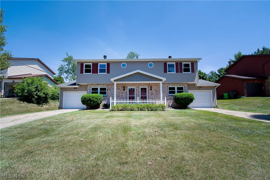 Great investment in an awesome location (North Canton CSD)! This nice side-by-side duplex comes complete with 1,074 square feet per side. Each unit features a main-level kitchen with appliances, a living room with a wood-burning fireplace, and a half bath. The upstairs has three bedrooms and a full bathroom. Each unit has a one-car attached garage, sliding doors that lead to a private patio, central air conditioning, and a private basement with laundry hook-ups. Updates include: Complete inside painting (walls/ceilings/doors/garages) on both sides (2021). Replaced the carpet on both sides (2021). New outside vinyl siding & gutters, complete building. All-new double pane vinyl windows (2015). Kitchens remodeled- both sides- includes appliances, refrigerators/stoves/dishwashers/microwaves), new countertops, paint all cabinets, new outside vinyl siding & gutters, complete building (2013-2014), etc. Convenient to shopping, I-77, and the Akron Canton Airport. Schedule a showing today!