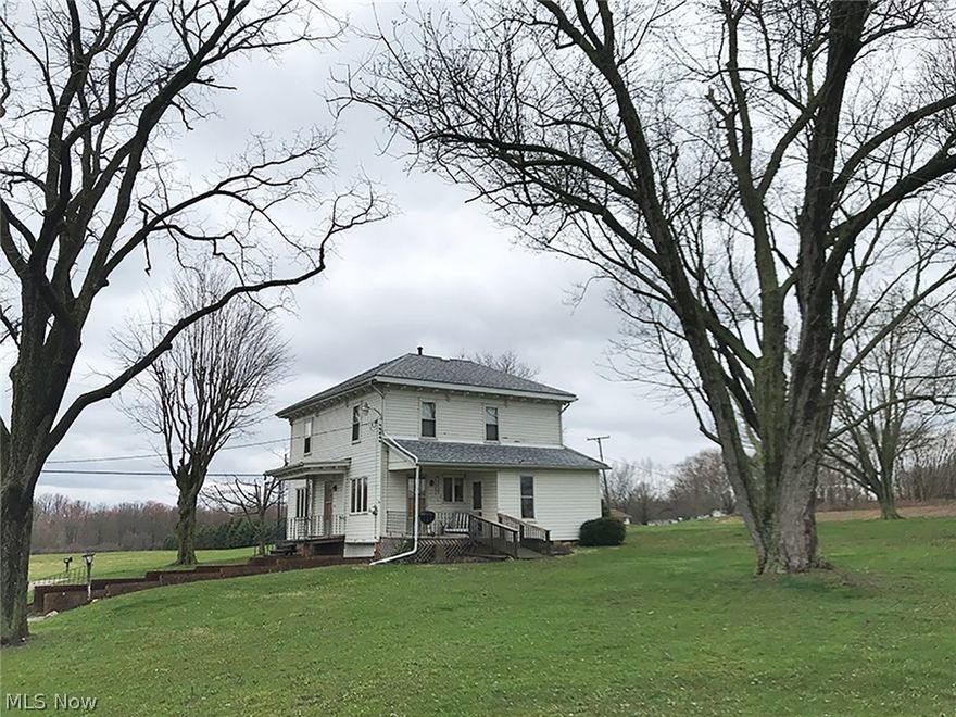 Good Two Story Four-Bedroom Home - 9+ Acres With Free Gas - Offered In Parcels Only - Frontage On Two Roads - Nice Building Tracts - ABSOLUTE AUCTION, all sells to the highest bidder on location: TUESDAY - MAY 15, 2018 - 6:00 PM - Real Estate: 9.076 acres total with good two-story home. Main level features large applianced country kitchen with dining area, breakfast bar, large front living room/dining room combo with picture windows, wood-burning fireplace, large main-level full bath, rear canning kitchen/pantry. Four second-level bedrooms all with good closet space. Two hall closets and ½ bath. Walk-up attic. Full basement with garage with laundry area with modern FA gas furnace, plus 2nd gas furnace on 2nd level. Drilled water well, private septic. Free gas heat, new shingles 1 year ago. Divided as follows: Offered in parcels only. Parcel #1 - Good four-bedroom home with free gas. 2.6 acres with frontage on Georgetown Rd. Parcel #2 - 3.2 acres of open land with frontage on Bowman & G