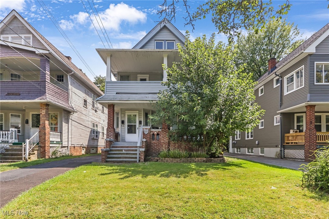 Welcome to this huge, updated 2,994 square foot duplex located in Cleveland Heights! It has a 2 car garage in the back built in 2012. The recently renovated upstairs unit features 5 bedrooms and 1.5 bathrooms and is vacant. It has new LVP flooring, full interior paint and trim, new cabinets in the kitchen and new vanities in the bathroom. The downstairs unit has 2 bedrooms and 1 bathroom (rented $910/month on a month to month lease to a long term tenant due for a rent raise). The exterior vinyl siding is in good shape, the vinyl windows are in good shape along with the brick front porch. All of the exterior and UP unit Point of Sale Violations are completed! Come check out 3436 Beechwood today!