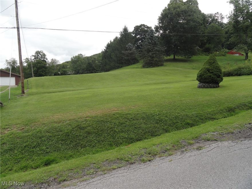 Very nice laying building lot. Wide open just under 1 acre building lot outside any city limits. Public water, gas, electric, and Comcast cable is available at the street, will need to install septic system. Convenient location close to town and Pittsburgh Airport.