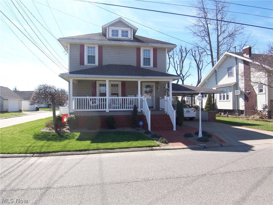 An absolutely beautiful home that is totally updated.  Hardwood floors, HVAC is 2016, remodeled bath, new kitchen countertops with backsplash.  New stove and fridge.  Corner lot with detached garage, storage shed.  This home is in pristine condition.  Call to see!