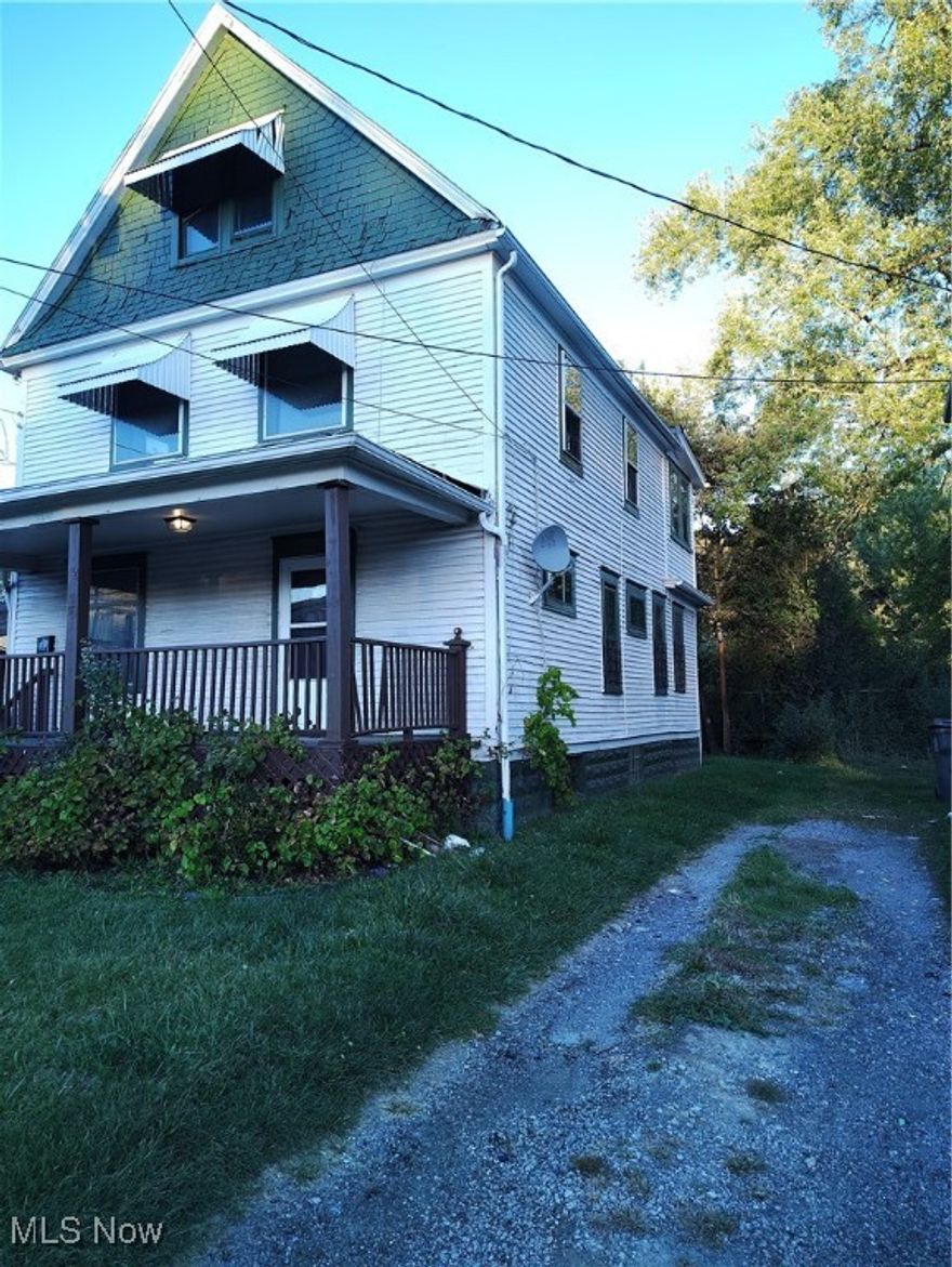 Perfect rental property or your next family home....This home has bookend hardwood flooring that can be refinished, wooden built-in china hutch, possible 4 bedrooms with the enclosed upstairs porch. Come see today