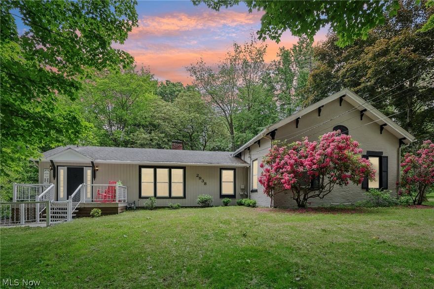 Want a serene setting to come home to everyday? Drive up to this beautiful private setting to your Raised Ranch home! Nestled behind trees on a hill you will feel calm and peaceful with nature! You won't be disappointed with all this home has to offer. With 4 large bedrooms, 2 full bathrooms you have plenty of space for your family. Hosting special occasions for your family? You have 2 very large living rooms plus a formal dining room. Your choice of 2 kitchens will also be helpful. One you could use for outdoor events as it is located on the lower level and the other for the inside occasions. During the winter months enjoy the fireplace in one living room and also a wood burning stove.This home had some rooms freshly painted along with the outside including railings etc. New carpet was just installed throughout this home. The attached 2 car garage is under the home for your convenience with a lower level partially finished for extra living space. This home is unique so don't miss out.