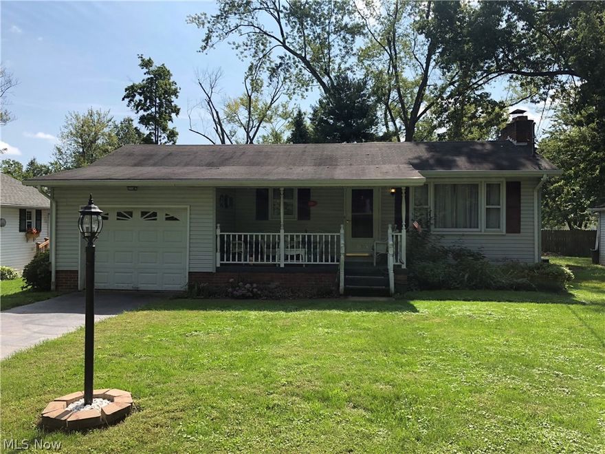 Nice quiet 3 bedroom 2 bath ranch with full basement on a dead end street. This property features a 12 x 20 deck, both single attached garage and detached 2 car garage. A cement pad to store your RV and a shed for additional storage. Basement has rec room/ living room setup with additional laundry room, bathroom and utility room. Bedroom #3 has been converted to accommodate a washer and dryer for one floor living! Lake Milton, Ohio’s 72nd State Park. Amphitheater, beach, swimming, fishing, boating, walking and jogging trails plus golf, wineries and shopping.