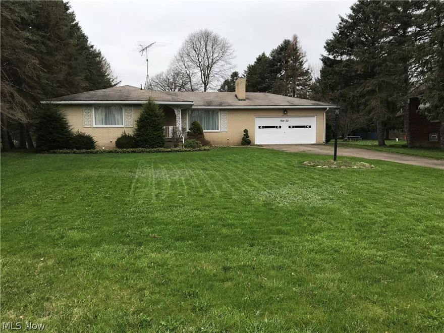 One owner home on a quite, dead end street in Coitsville. This three bedroom ranch sits on a large lot with a large 30'X30' garage in the back of the lot. With a large eat in kitchen and family room this house is sure to be a place you will want to entertain. The large master bedroom has a half bath and there is a full bath and two other bedrooms. A large screened in porch is on the back along with a stone patio. The full basement has a full bath and can be finished into a large great room, media area, toy room......the possibilities are endless. Please call today for an appointment to see.