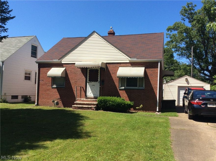 3 Bedroom, 1 bath brick home located in a nice East Side neighborhood. Newer roof & furnace with central air. Home has lots of charm! 1 car garage with paved driveway. Nice lot. Make your appointment today  to see this one!