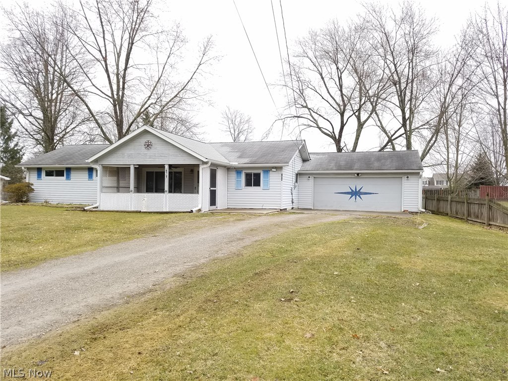 Four Bedroom Ranch (no stairs) with private fenced backyard and two car garage on over 1/2 acre. Includes washer and dryer (in separate utility room - NOT in the kitchen), plus electric stove (if electric cooking is not your thing there is a gas hookup also available behind stove). Recent (within 5-6 years) Updates: Furnace, Hot Water Heater, Central Air Conditioning, and Electric Panel. Covered Front & Rear Porches, 2 Storage Sheds, and additional overhead storage in garage. Fresh interior paint in 2018. Utilities - City water, county sewer, natural gas furnace and hot water heater (master bedroom has infrared electric heater).