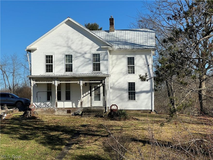 Beautiful older 2 story home w vinyl siding and metal roof, amd covered front porch to sit and relax on.    All situated on 1.19 acres in  the town of Senecaville and only minutes to Seneca lake.   This home is ready for new owners and needs some interior updates.   There’s an eat in kitchen formal dining room and spacious living rooom with high ceilings.   There’s 3 oversized bedrooms upstairs and half bath.    Large shed for all your storage needs.   Property is on homestead discount. And assessment $6.  Seller to retain mineral rights.