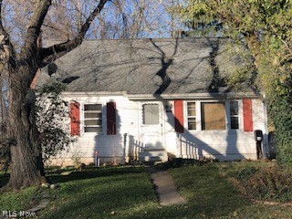 1 1/2 story home-convenient to everything! 3 bedrooms, 1 bath and finished lower level. First floor features living room and eat in kitchen, 2 bedrooms and bath. The upstairs is spacious with two large closets and storage room. Lower level rec room with a wood burning fireplace and built in bar for entertaining. Newer hot water heater. With a little TLC, this can be your forever home!