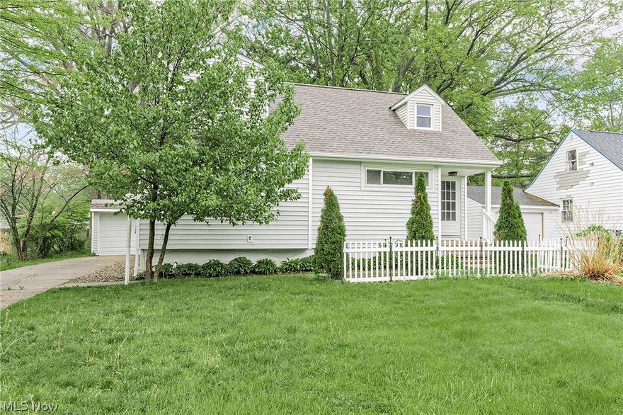 Come see a well maintained 4 bedroom home in a quiet, established North Olmsted neighborhood. Original hardwood floors flow throughout, giving the home timeless character, while updated interiors and modern appliances make it truly move-in ready. The first floor features a spacious primary suite with its own attached full bathroom, a separate half bath, and the added convenience of first floor laundry, everything you need on one level! Upstairs, two additional bedrooms share a full bathroom, making it a great setup for a home office. Outside, the generous lot provides plenty of room to enjoy the outdoors, and the detached one-car garage adds practical parking and storage. All of this in a convenient North Olmsted location close to Hopkins Airport, shopping, dining, and easy freeway access.