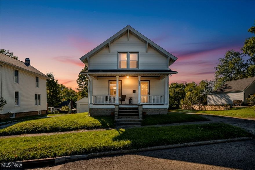 Welcome to 1835 Main Avenue West, a charming three-bedroom, one-and-a-half-bath colonial in the heart of Massillon. This home features classic curb appeal with a welcoming front porch and a detached oversized two-car garage with electric, offering plenty of storage and workspace. The main floor includes a living room, dining area, kitchen, and a convenient main-level bedroom, while the upper level offers two additional bedrooms and a full bathroom. The basement includes a handy half-bath for added convenience. Recent updates, including new flooring in the main bathroom (2025) and a newer water heater, make this home move-in ready. Combining traditional charm with thoughtful updates, this property is perfect for anyone seeking comfort, functionality, and a great Massillon location.