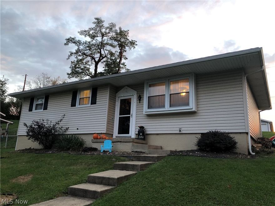 Nicely kept 3 bed 2 bath home in Barnesville, OH. Primary bedroom features it's own bathroom. Nice side yard with shed and plenty of room for a trampoline or pool. Refrigerator (new August 2019), Stove (new August 2019) and Dishwasher (new March 2021) will stay with the house. Kitchen is eat-in and features plenty of room for a table and chairs. The full basement has plenty of room to finish off more living space if the new owner desires. Convenient to grocery stores, schools, shopping and restaurants. Hot water tank replaced October 2021. Take a look today!