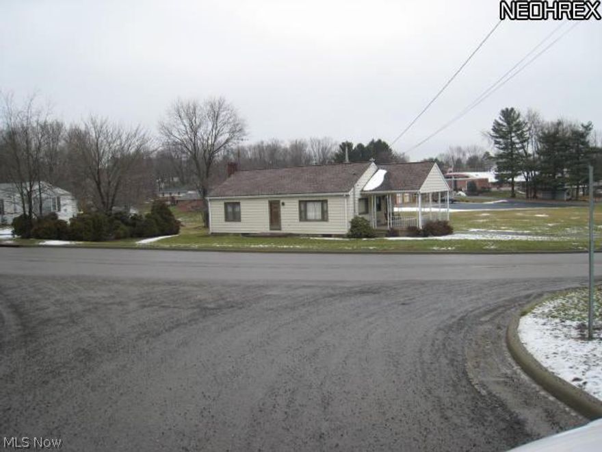 Cute 3 Bedroom, Vinyl Sided Ranch with Blown in insulation. Plaster walls Hardwood under Carpet. Full Bathroom Laundry in a closet in back bedroom. S Covered side porch with swing,Calcutta area, Beaver Local School District.