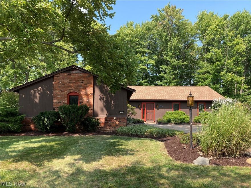 One owner ranch in Strongsville in Co-Moor. development. Two bedroom, possible 3rd with 2 full baths and 1 half bath. First floor laundry room with washer and dryer and ample storage space through out and a pull down folding table and half bath off laundry room.  Eat in kitchen with a slider that leads to a paved fenced in patio with lush foliage. Dining room leads to family room with a beautiful brick fireplace with a book shelf on one side and a window on the other. Sun room is off family room with slider doors with screens to let in the evening breeze! Back yard  has plenty of shade and beautiful foliage with a firepit. Hallway leading to bedrooms has plenty of closet/storage space. Main bedroom has walk-in closet with a vanity table and full bathroom. Second bedroom has walk-in closet. Sitting room can be used for a library, office or add a closet for a third bedroom. Home boasts newer roof.  All home needs is fresh paint and flooring to make it your own! Home warranty provided by