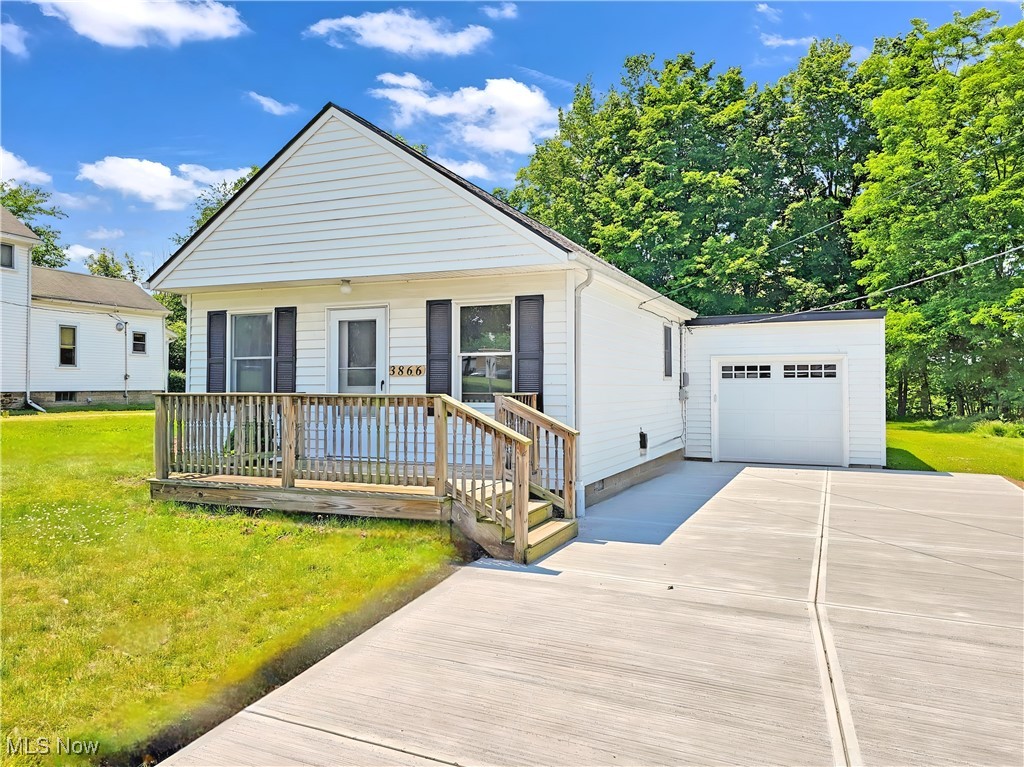 Welcome to 3866 Kirtland Rd – a rare gem located less than half a mile from vibrant Downtown Willoughby. This beautifully updated 2-bedroom, 1-bath ranch offers the perfect blend of convenience, style, and opportunity. Step inside to find brand-new flooring, a new kitchen, and a freshly installed roof—every major update has already been done for you. The oversized new concrete driveway leads to an attached garage with a brand-new door, ideal for parking, a workshop, or even a home gym. Set on a gorgeous lot with a park-like backyard and tranquil brook views, this home is a private oasis just moments from all the restaurants, shops, and events that make Willoughby one of Northeast Ohio’s most beloved communities. Commuting is a breeze with quick access to Route 2 and I-90, and the property’s dual zoning (residential & commercial) offers unmatched flexibility—perfect for entrepreneurs, small business owners, or those looking for a live/work opportunity. Whether you're starting out, slowing down, or building something new—this property delivers. Don’t miss your chance to own a piece of Willoughby in a location that truly has it all.
