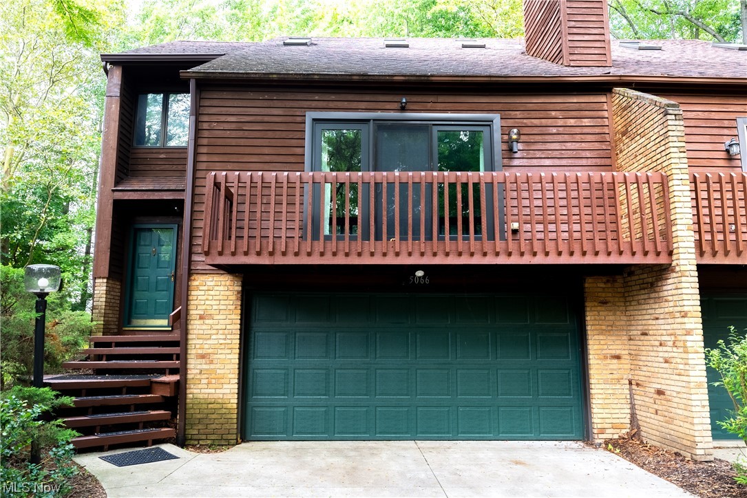 Well maintained 2 bedroom, 1.5 bath condo with 2-car attached garage in the Brogden Woods condo community in Perry Twp. Spacious, open and bright; the main level includes an eat-in kitchen with pantry, formal dining room, 1/2 bath and a sunken living room featuring cathedral ceilings, custom built-in, brick wood burning fireplace and updated high-end Anderson sliding doors leading out to balcony. Off of the kitchen is a private back deck and a half bathroom which completes the main floor. At the top of the stairs there is a loft area which over looks the family room, 2 large bedrooms with walk in closets, and a spacious full bathroom with additional skylights, double vanity sinks and access from the master bedroom. Lower level walks out to garage and includes a 14x11 bonus room featuring plenty of storage, including a large cedar closet. This condo is mechanically sound with many updates including new Furnace & A/C (April 2023). See Supplement for full list. Move in today and enjoy mai
