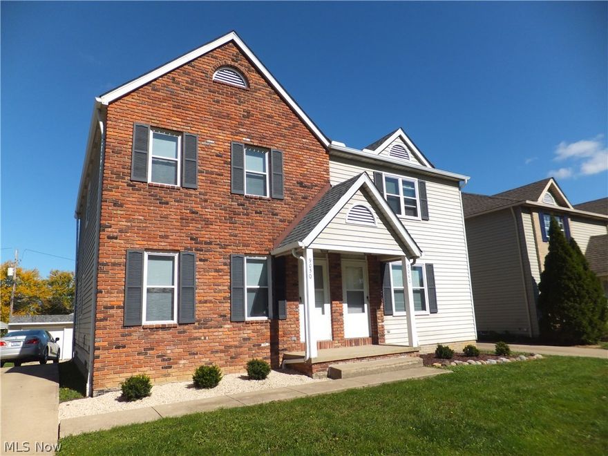 WOW! Excellent Condition! Side by Side Duplex,3 bedrooms,1 1/2 baths,eat-in kitchen w/dishwasher,dining room,living room each suite,newer windows (2006 w/lifetime warranty),newer furnaces (2013),central air (2005),glass block windows,100 amp electric boxes,separate utilities,separate basements,newer roof (2011),2 car garage w/newer doors,turnaround in backyard,plenty of parking