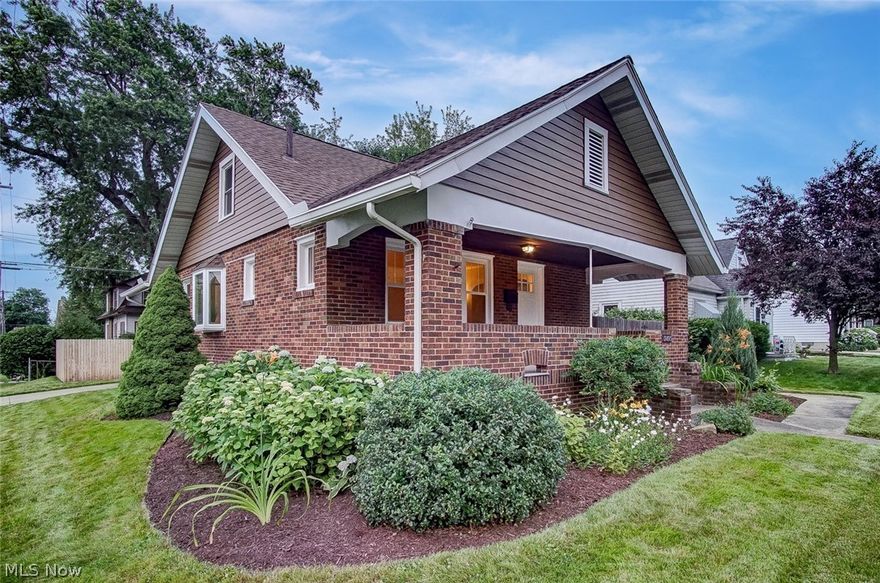 Charm, Character, Convenience!  If you are looking for MOVE IN ready, you've got it here!   Updated kitchen with maple cabinets, Cambria stone counter tops, subway tile backsplash, stainless steel sink, chrome faucet vinyl tile flooring.  The bathroom was completely gutted and re-done in 2021 and it's gorgeous, as the owner was careful to honor the home's original style.   Bathroom features:  ceramic tile flooring, subway tile shower surround from tub to ceiling with a glass tile feature, new tub, toilet, pedestal sink, fixtures and lighting.  The original medicine cabinet was re-built as well. Many of the original features of the home have been preserved.  The living room, dining room, hallway and all bedrooms feature the original oak hardwood flooring.  The living room features a faux fireplace, hall closet and large windows.  The upstairs features a large bedroom with good ceiling height as well as an office space.  The basement is clean, spacious and ready for your finishing touche