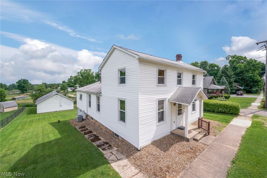 Spacious is the word to describe this well maintained 2 Story Home.Bright cheery eat in kitchen dining room perfect for all your gatherings 1st floor bathroom bedroom and laundry. Welcome to the cozy living room lots of room in the office or den.Basement with 1/2 a bath, 1 car garage A MUST TO SEE THE HUGE
3 or 4 CAR GARAGE  DETACHED Very Nice Lot also
ALL SIZES and SQUARE FT ESTIMATED