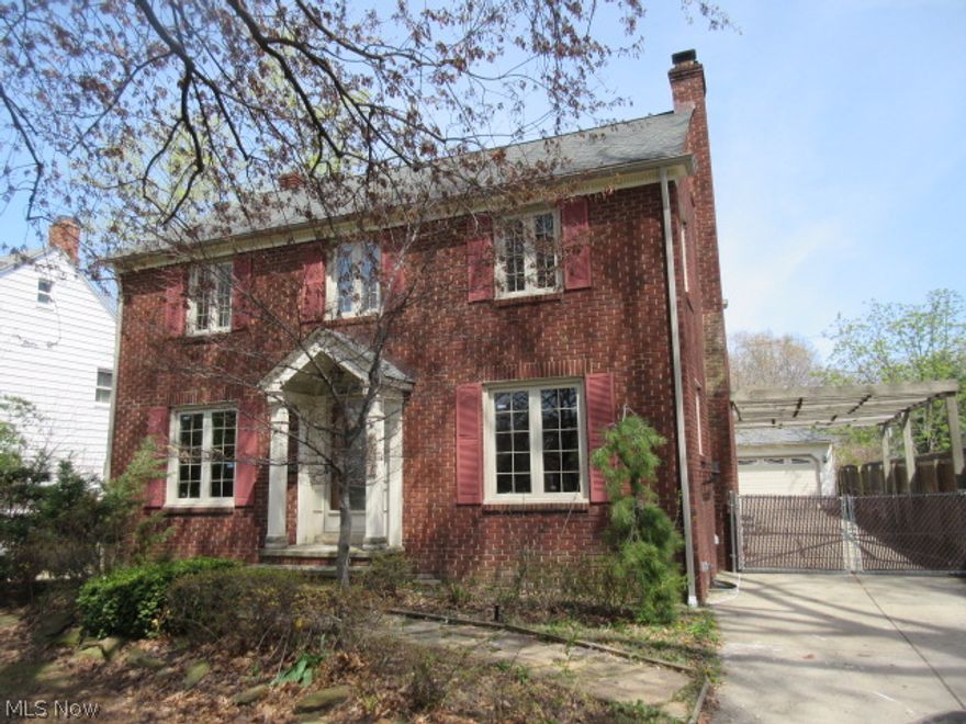 Beautiful stately 3 bedroom, 1.1 bath brick Colonial. 3 fireplaces. Huge updated kitchen with eating area and ceraminc tile floors. Formal dining room.  Den with knotty pine walls. Full, part finished basement with another fireplace and glass block windows. Fenced yard with inground pool, patio and 2 car detached garage. Wonderful opportunity here!  * Also known as: 4757 South Hills Dr.